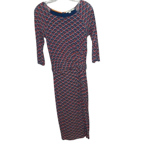 Boden Harper Jersey Faux Wrap Dress. Size 6L. - Picture 2 of 9